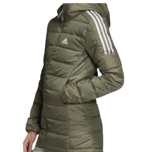 Adidas Essentials Light Down Hooded Parka - Picture 3 of 15